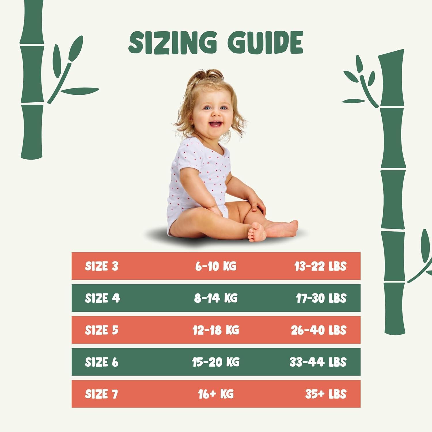 image:imageNaty Bamboo Viscose Training Pants Silky Soft Potty Training Underwear Plant Based Pull ups Dermatologically Tested for Sensitive Skin amp Super Absorbent Size 6 68 CountSize 3