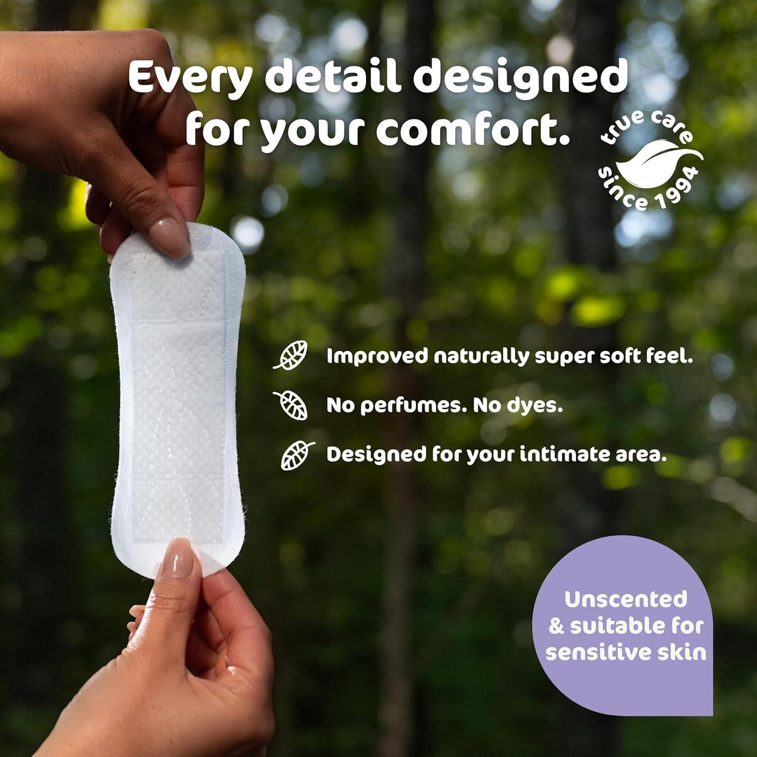 image:imageNaty Panty Liners Large 100 Certified Organic Cotton Top Sheet SkinSafe Unscented 0 Conventional Plastic Comfortable amp Breathable 28 LinersBio Large 28 Count